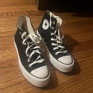 High top all star platform converse
